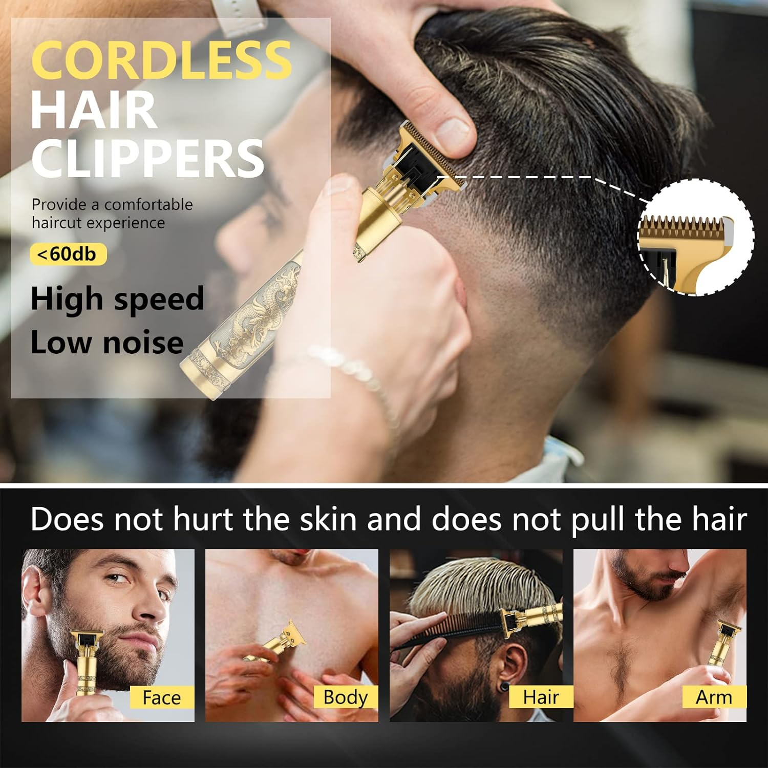 Professionell Hår- och Skäggtrimmer